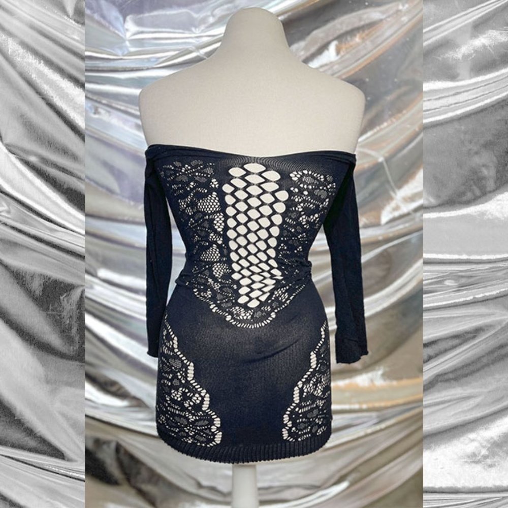 FRANCIS LASER-CUT COVER DRESS